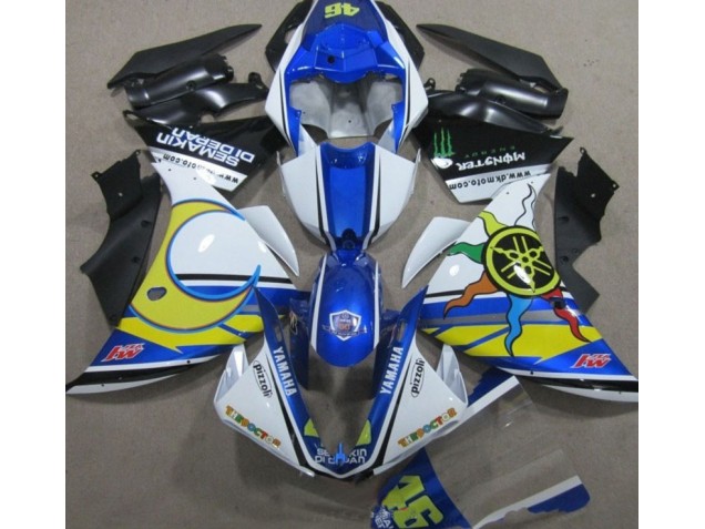 Bleu Blanc Jaune 46 Carénage Yamaha R1 2009-2011 Bleu Blanc Jaune 46 Carénage Yamaha R1 2009-2011