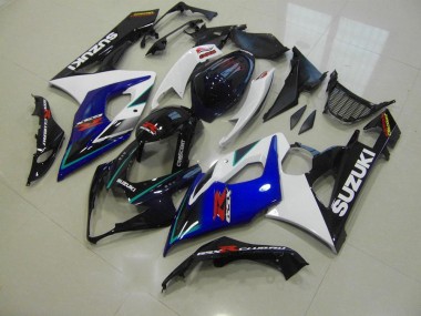 Bleu Blanc Kit Carénages Complet Suzuki GSXR 1000 K5 2005-2006