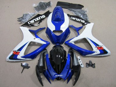 Bleu Blanc Kit Carénages Complet Suzuki GSXR 600 K6 2006-2007