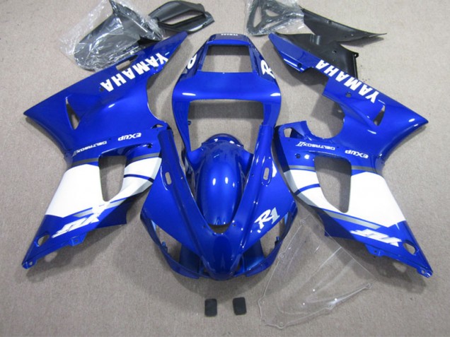 Bleu Blanc Kit Carénages Complet Yamaha R1 2002-2003 Bleu Blanc Kit Carénages Complet Yamaha R1 2002-2003