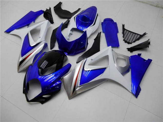Bleu Blanc Kit Carénages & Plastique Suzuki GSXR 1000 K7 2007-2008 Bleu Blanc Kit Carénages & Plastique Suzuki GSXR 1000 K7 2007-2008