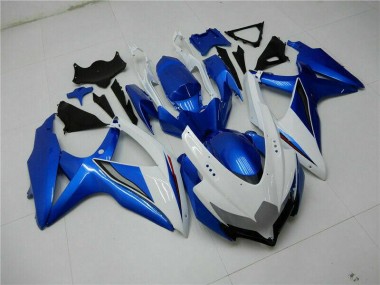 Bleu Blanc Kit Carénages & Plastique Suzuki GSXR 600 / 750 K8 2008-2010