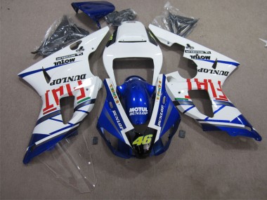 Bleu Blanc Motul Dunlop 46 Carénage Yamaha R1 1998-1999
