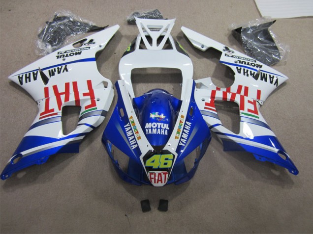Bleu Blanc Motul Dunlop 46 Carénages Yamaha R1 2009-2011 Bleu Blanc Motul Dunlop 46 Carénages Yamaha R1 2009-2011