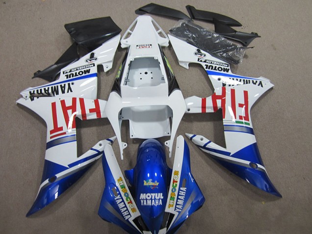 Bleu Blanc Motul Fiat Carénages Yamaha R1 2004-2006 Bleu Blanc Motul Fiat Carénages Yamaha R1 2004-2006