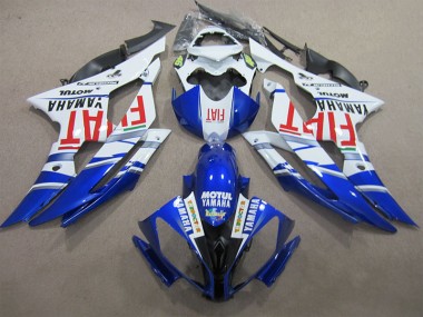 Bleu Blanc Motul Rouge Fiat Carénage Yamaha R6 2008-2016