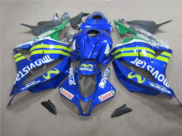 Bleu Blanc Movistar Carénage Honda CBR 600 RR 2009-2012 Bleu Blanc Movistar Carénage Honda CBR 600 RR 2009-2012