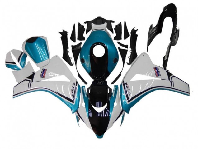 Bleu Blanc Noir Carénage Honda CBR 1000 RR 2008-2011 Bleu Blanc Noir Carénage Honda CBR 1000 RR 2008-2011