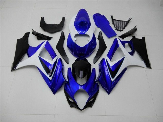 Bleu Blanc Noir Carénage Suzuki GSXR 1000 K7 2007-2008 Bleu Blanc Noir Carénage Suzuki GSXR 1000 K7 2007-2008