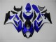Bleu Blanc Noir Carénage Suzuki GSXR 1000 K7 2007-2008 Bleu Blanc Noir Carénage Suzuki GSXR 1000 K7 2007-2008