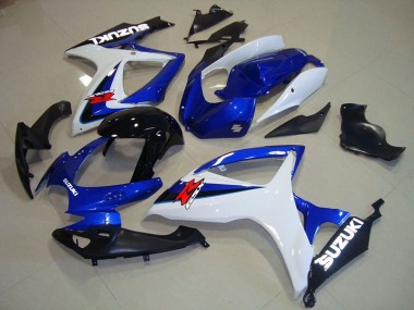 Bleu Blanc Noir Carénage Suzuki GSXR 750 K6 2006-2007