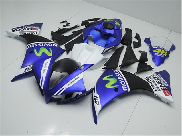 Bleu Blanc Noir Carénage Yamaha R1 2012-2014 Bleu Blanc Noir Carénage Yamaha R1 2012-2014