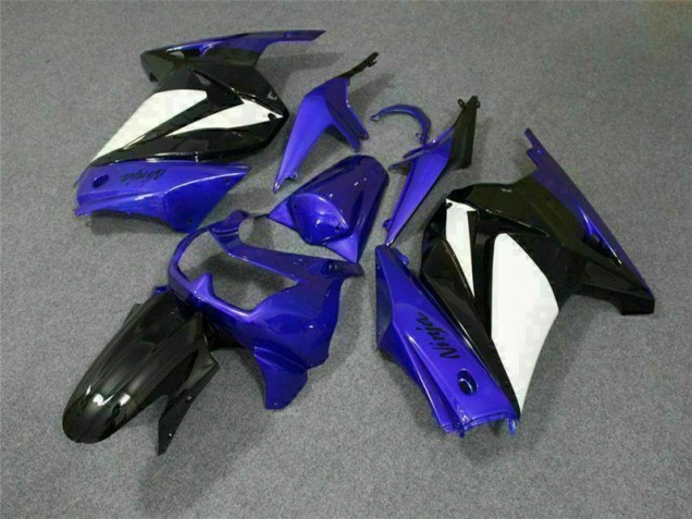Bleu Blanc Noir Ninja Carénage Kawasaki EX250 2008-2012 Bleu Blanc Noir Ninja Carénage Kawasaki EX250 2008-2012