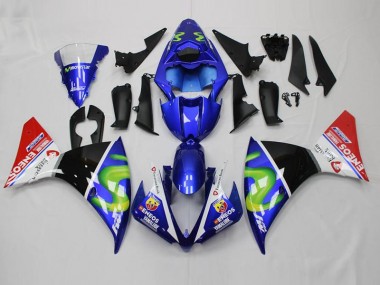 Bleu Blanc Noir Rouge Carénage Yamaha R1 2012-2014