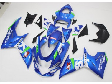 Bleu Blanc Vert Carénage Suzuki GSXR 600 / 750 K11 2011-2024