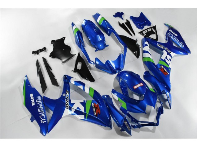 Bleu Blanc Vert Carénage Suzuki GSXR 600 / 750 K8 2008-2010 Bleu Blanc Vert Carénage Suzuki GSXR 600 / 750 K8 2008-2010