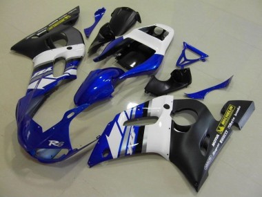 Bleu Blanc et Noir Carénage Yamaha R6 1998-2002