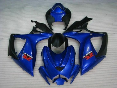 Bleu Carénages ABS Suzuki GSXR 600 / 750 K6 2006-2007