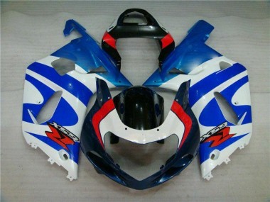 Bleu Carrosserie Suzuki GSXR 600 / 750 K1 K2 K3 2001-2003