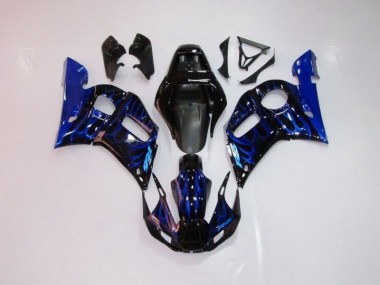 Bleu Flamme Carénage Yamaha R6 1998-2002