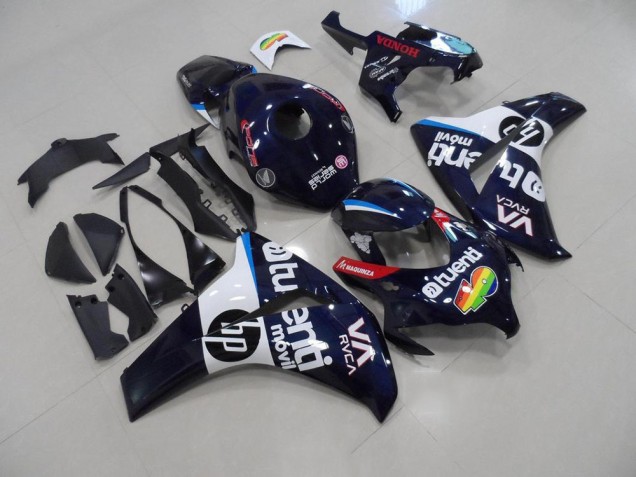 Bleu Foncé HP Carénage Honda CBR 1000 RR 2008-2011 Bleu Foncé HP Carénage Honda CBR 1000 RR 2008-2011