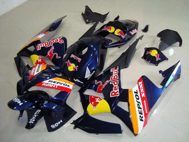 Bleu Foncé Red Bull Repsol Carénage Honda CBR 600 RR 2005-2006 Bleu Foncé Red Bull Repsol Carénage Honda CBR 600 RR 2005-2006
