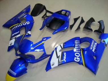 Bleu Go Motul Carénage Yamaha R6 1998-2002