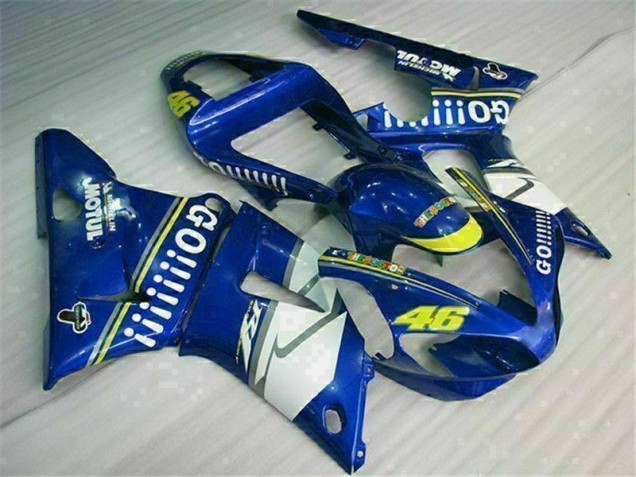 Bleu Kit Carénages Complet Yamaha R1 2000-2001 Bleu Kit Carénages Complet Yamaha R1 2000-2001