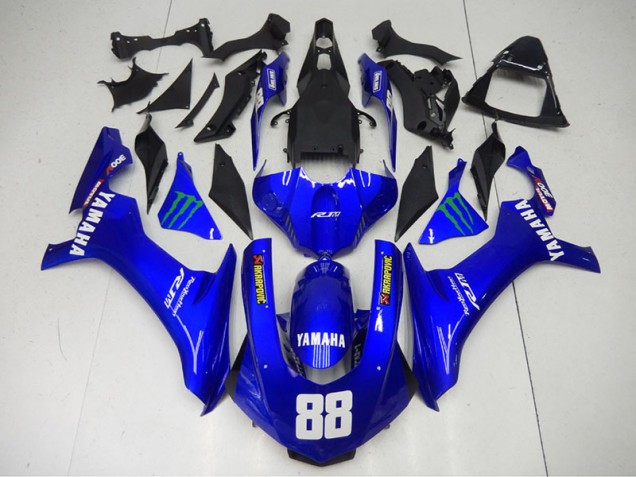 Bleu Monster 88 Carénage Yamaha R1 2015-2019 Bleu Monster 88 Carénage Yamaha R1 2015-2019