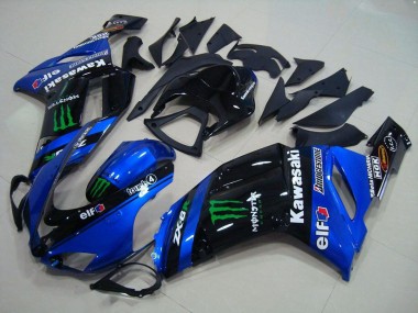 Bleu Monster Carénage Kawasaki ZX6R 2007-2008
