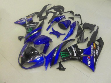 Bleu Monster Carénage Kawasaki ZX6R 2009-2012
