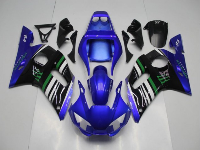 Bleu Monster Carénage Yamaha R6 1998-2002 Bleu Monster Carénage Yamaha R6 1998-2002