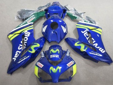 Bleu Movistar Castrol Carénage Honda CBR 1000 RR 2004-2005