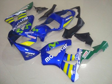 Bleu Movistar Castrol Carénage Honda CBR 900 RR 929 2000-2001