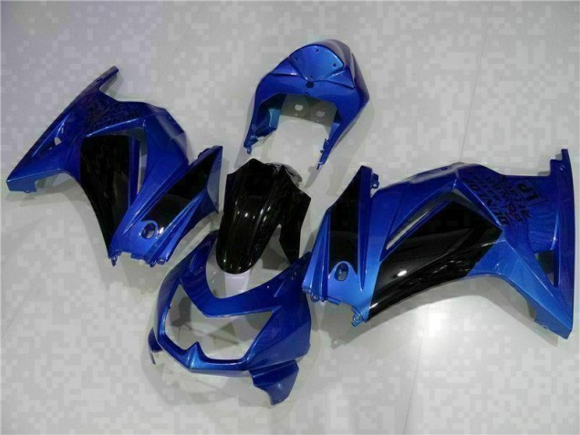Bleu Noir Carénage Kawasaki EX250 2008-2012 Bleu Noir Carénage Kawasaki EX250 2008-2012
