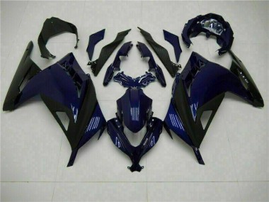 Bleu Noir Carénage Kawasaki EX300 2013-2016