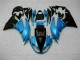 Bleu Noir Carénage Kawasaki ZX6R 2009-2012 Bleu Noir Carénage Kawasaki ZX6R 2009-2012