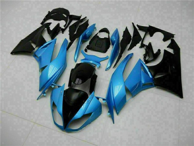 Bleu Noir Carénage Kawasaki ZX6R 2009-2012 Bleu Noir Carénage Kawasaki ZX6R 2009-2012