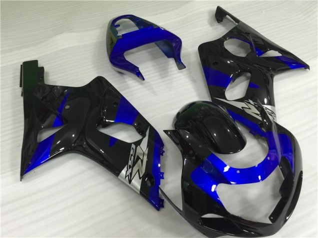 Bleu Noir Carénage Suzuki GSXR 1000 K1 2000-2002 Bleu Noir Carénage Suzuki GSXR 1000 K1 2000-2002