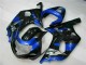Bleu Noir Carénage Suzuki GSXR 600 / 750 K1 K2 K3 2001-2003 Bleu Noir Carénage Suzuki GSXR 600 / 750 K1 K2 K3 2001-2003