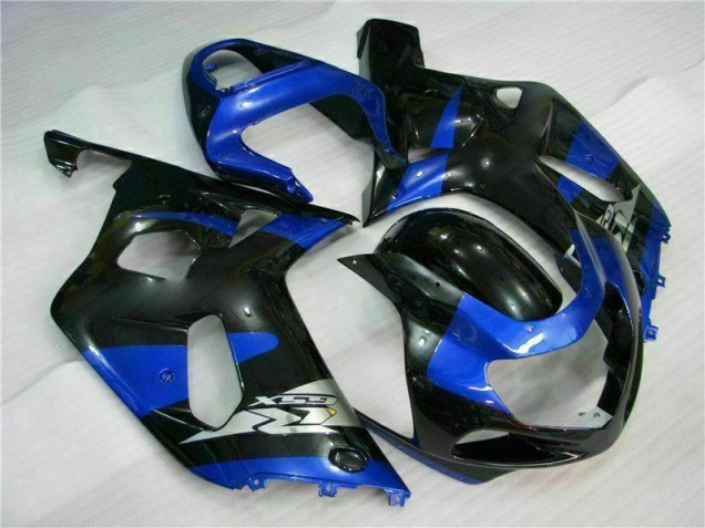 Bleu Noir Carénage Suzuki GSXR 600 / 750 K1 K2 K3 2001-2003 Bleu Noir Carénage Suzuki GSXR 600 / 750 K1 K2 K3 2001-2003