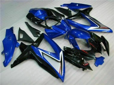Bleu Noir Carénage Suzuki GSXR 600 / 750 K8 2008-2010