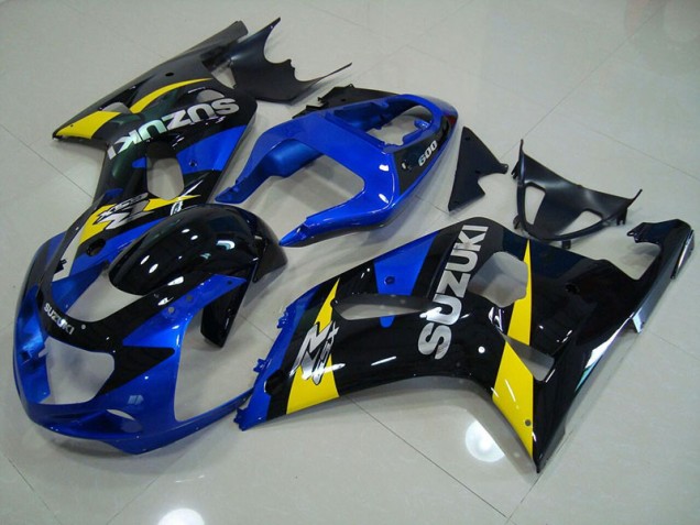 Bleu Noir Carénage Suzuki GSXR 750 K1 K2 K3 2001-2003 Bleu Noir Carénage Suzuki GSXR 750 K1 K2 K3 2001-2003