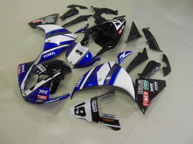 Bleu Noir Carénage Yamaha R1 2012-2014 Bleu Noir Carénage Yamaha R1 2012-2014