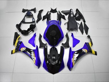Bleu Noir Carénage Yamaha R1 2015-2019