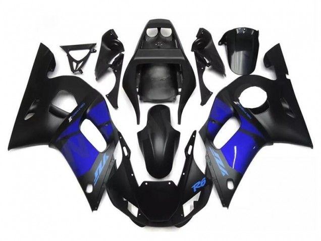 Bleu Noir Carénage Yamaha R6 1998-2002 Bleu Noir Carénage Yamaha R6 1998-2002