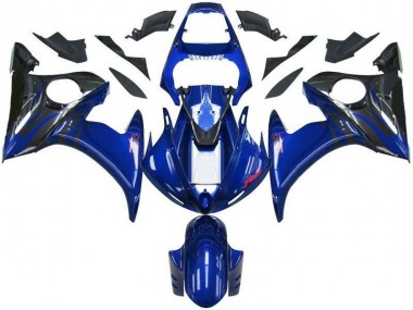 Bleu Noir Carénage Yamaha R6 2003-2005