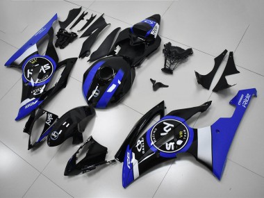 Bleu Noir Carénage Yamaha R6 2008-2016