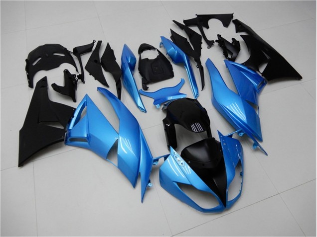 Bleu Noir Carénages Kawasaki ZX6R 2009-2012 Bleu Noir Carénages Kawasaki ZX6R 2009-2012