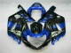 Bleu Noir Carénages Suzuki GSXR 600 / 750 K1 K2 K3 2001-2003 Bleu Noir Carénages Suzuki GSXR 600 / 750 K1 K2 K3 2001-2003